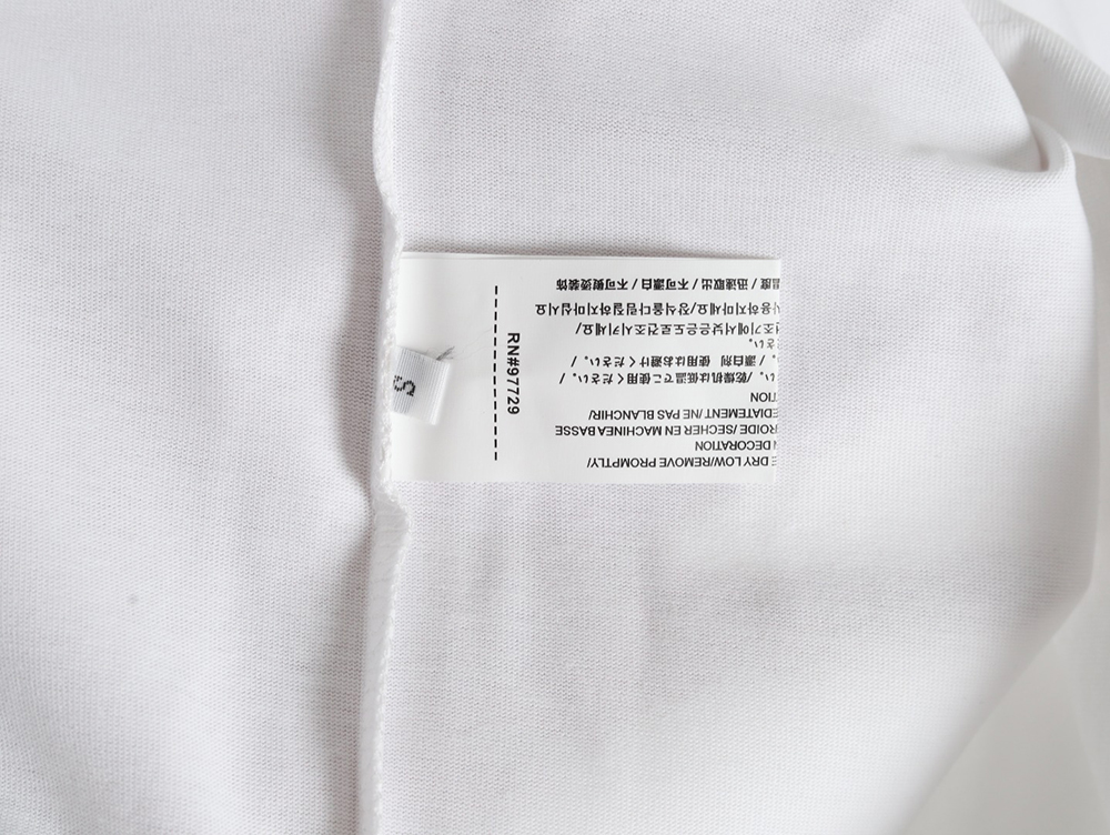 Ch**me He**ts mottled cross sanskrit print short sleeves