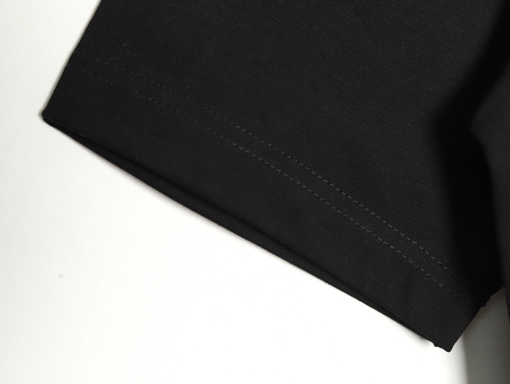 Ch**me He**ts mottled cross sanskrit print short sleeves tsk1