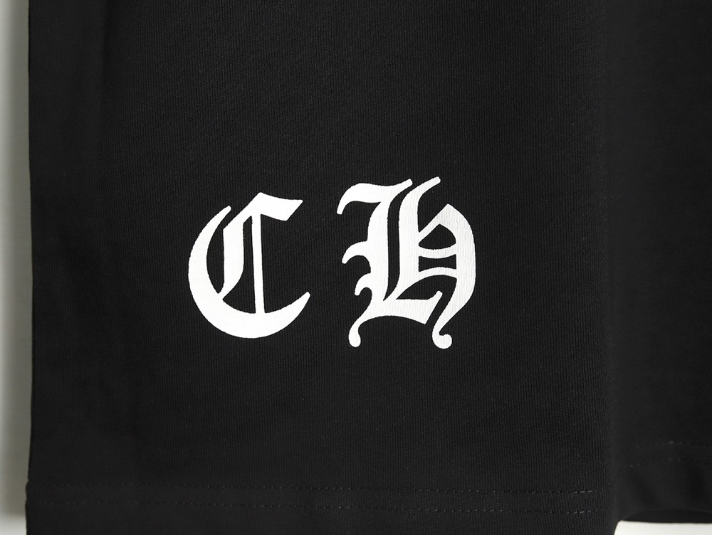 Ch**me He**ts ink-dyed horseshoe print short sleeves tsk1