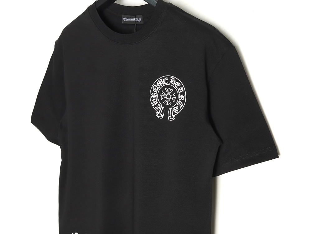 Ch**me He**ts ink-dyed horseshoe print short sleeves tsk1