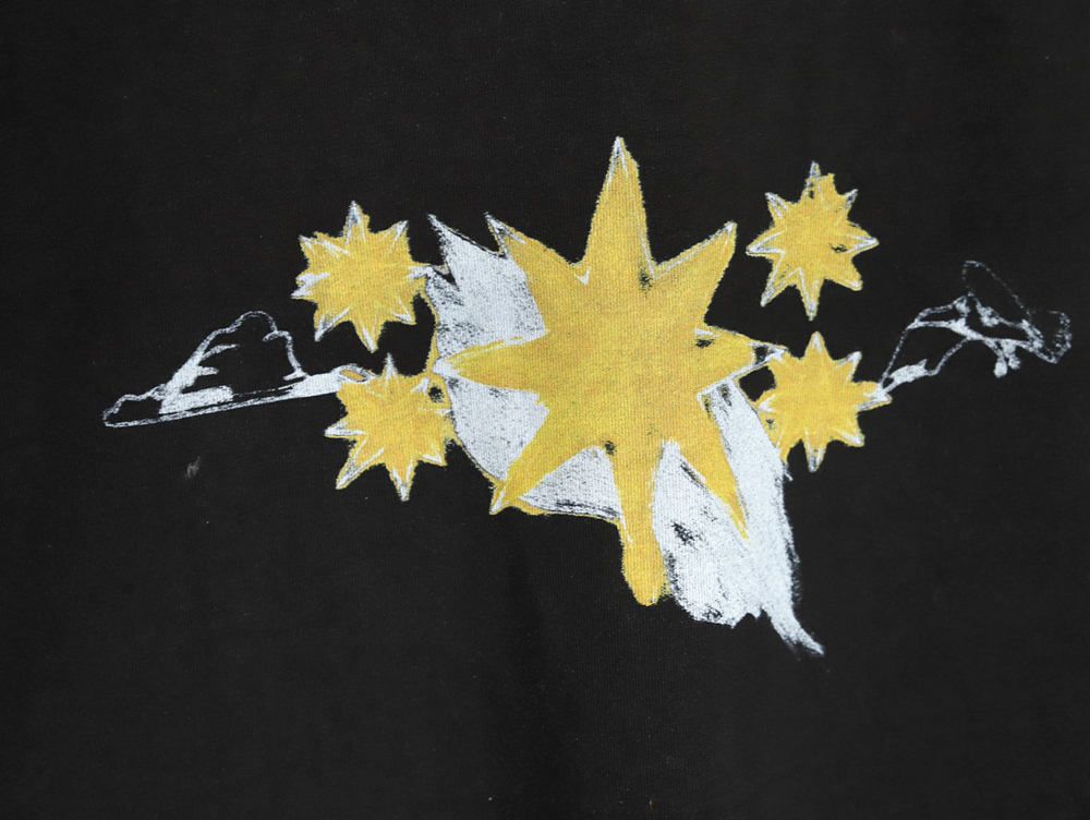 Givenchy star pattern print round neck short sleeve T-shirt TSK1