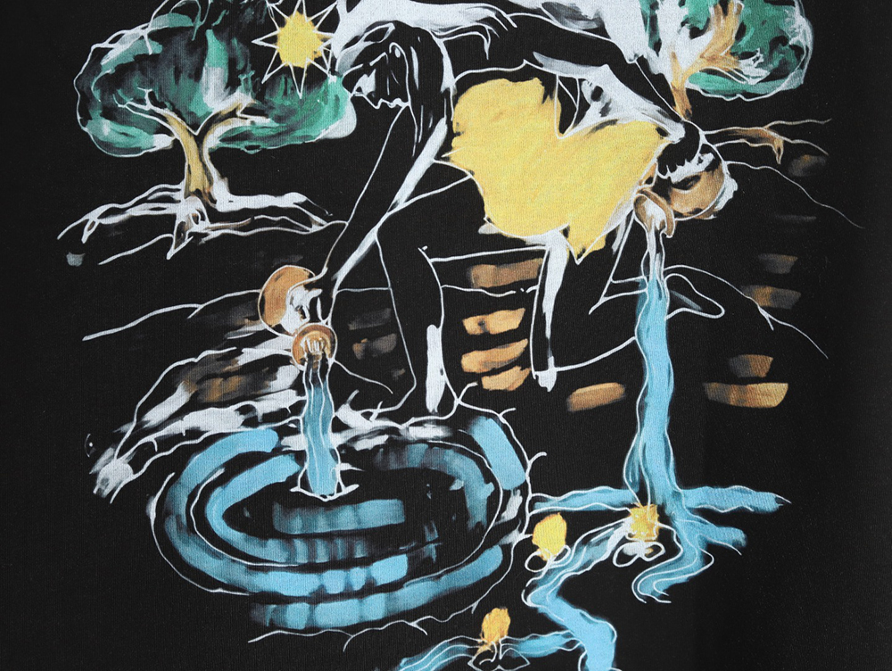 Givenchy star pattern print round neck short sleeve T-shirt TSK1