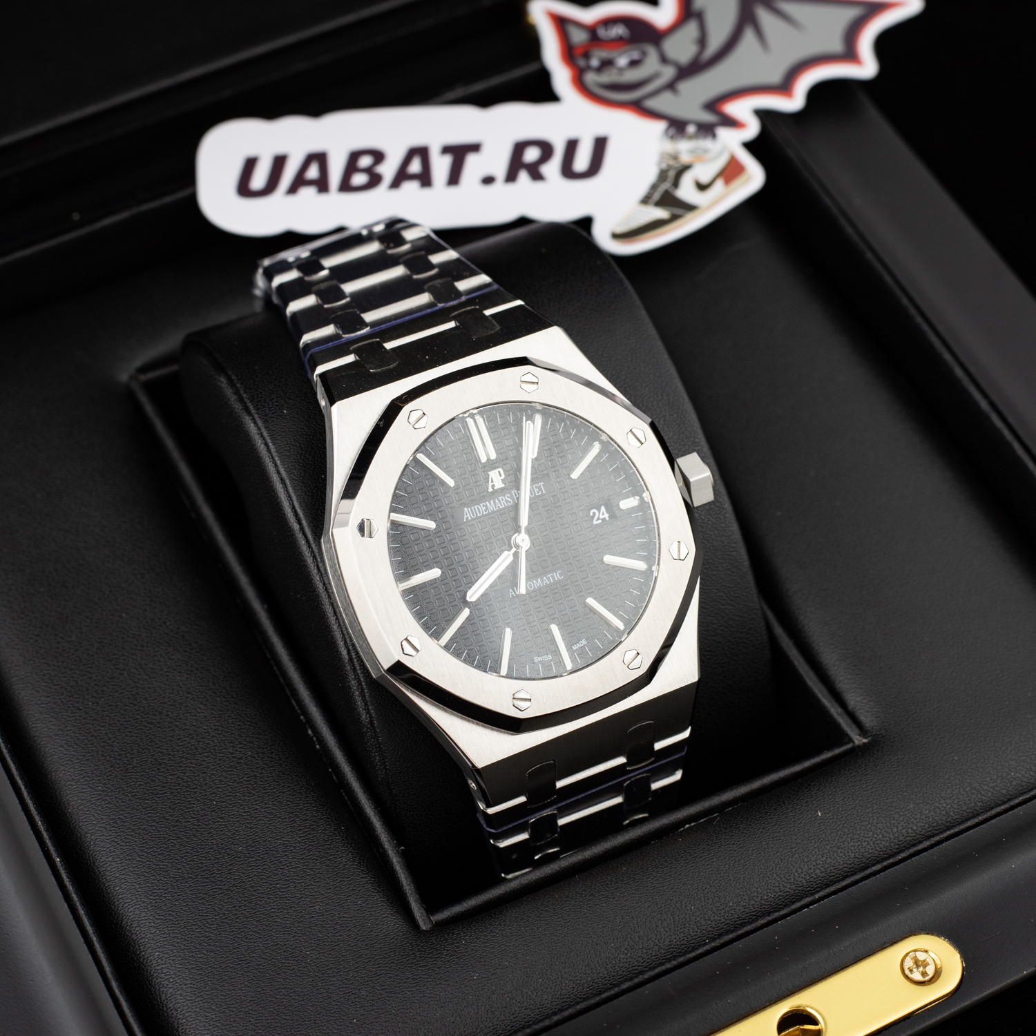 audemars P*g*et - royal oak 15400 ss/ss grey apsf a3120