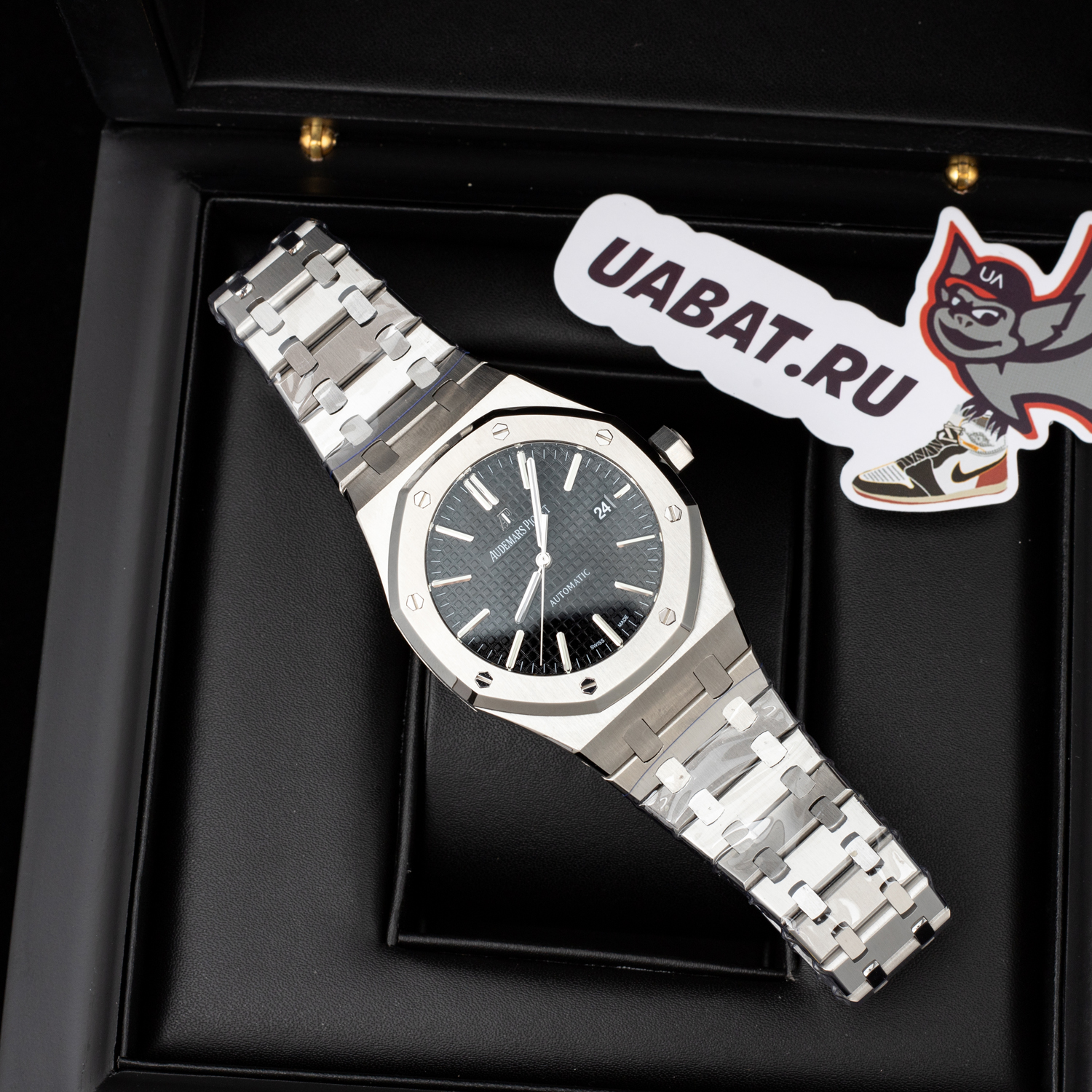 audemars P*g*et - royal oak 15400 ss/ss grey apsf a3120