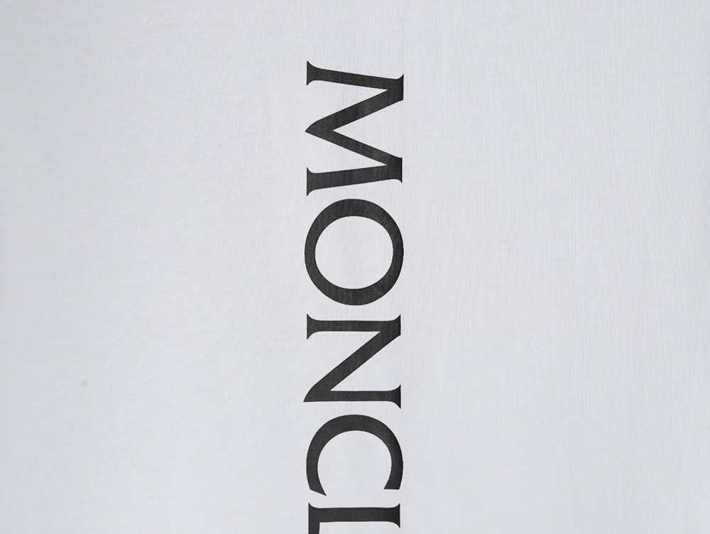 Moncler chest patch back letter print short sleeves