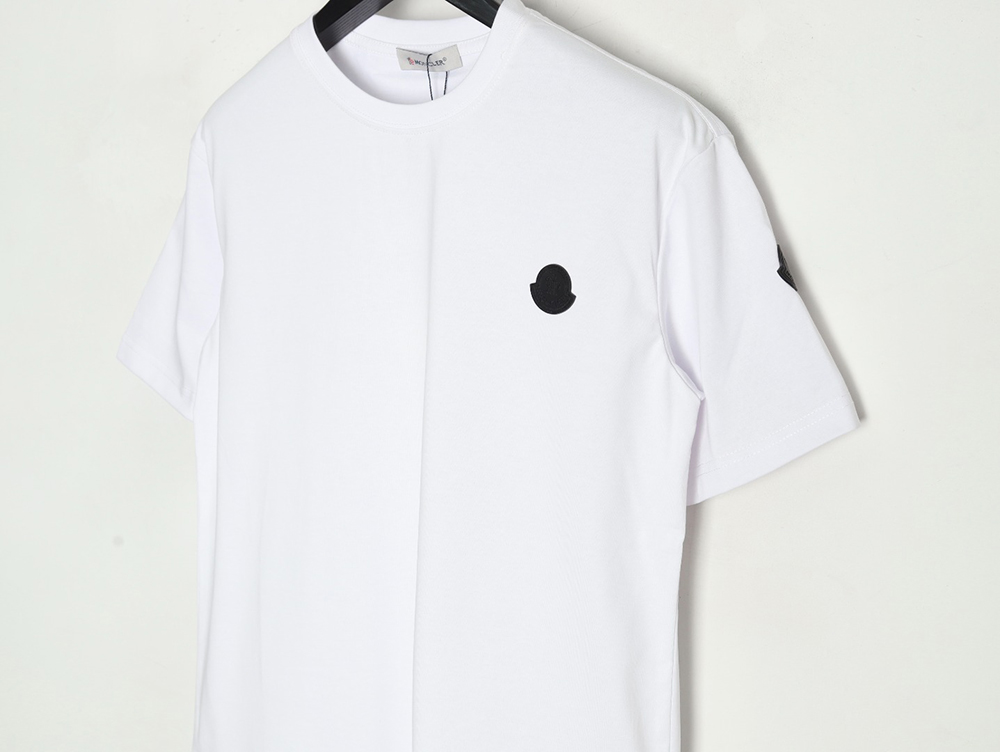 Moncler chest patch back letter print short sleeves