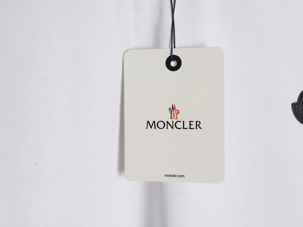 Moncler chest patch back letter print short sleeves