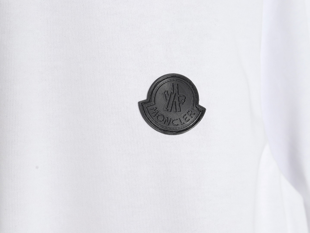 Moncler chest patch back letter print short sleeves
