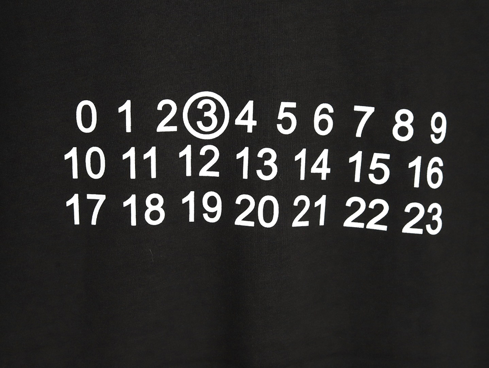 ma*s*n Ma*i*la alphanumeric print short-sleeved t-shirt tsk1