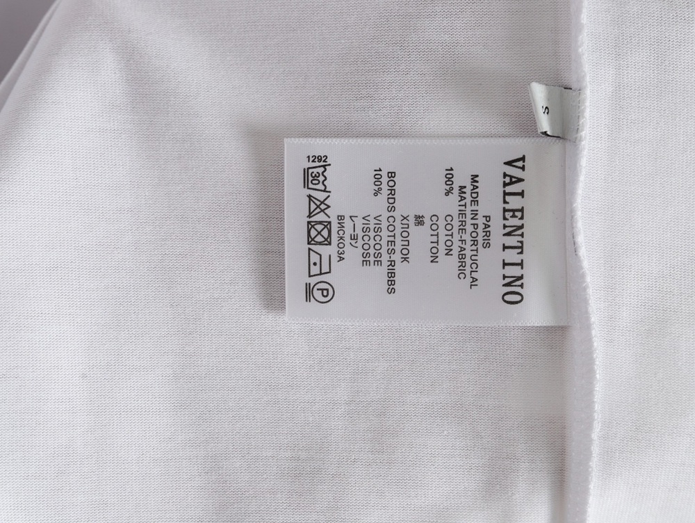 Valentino Red Letter Print Short Sleeve T-shirt