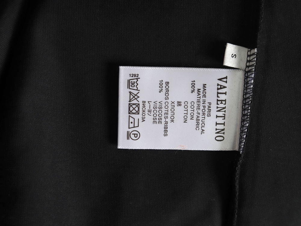 Valentino Red Letter Print Short Sleeve T-shirt TSK1