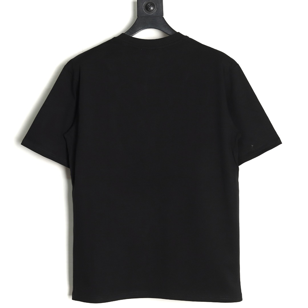 Valentino V logo red signature print short sleeve T-shirt TSK1