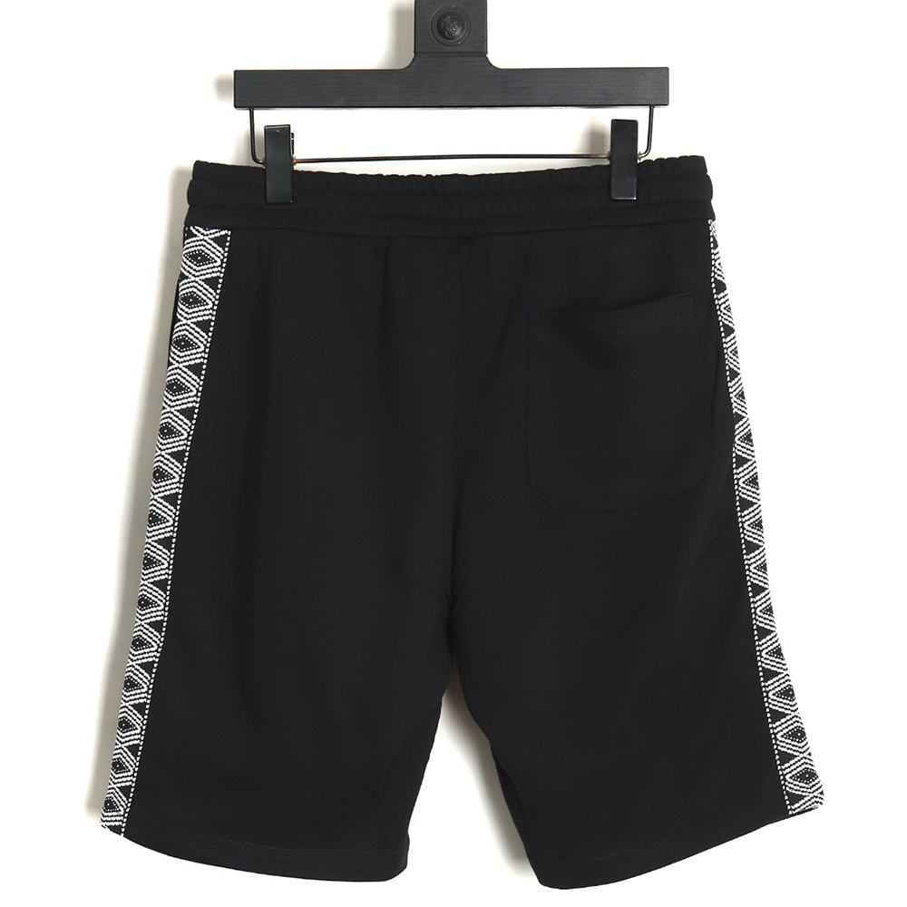 L0ew* colorblock webbing logo embroidered shorts