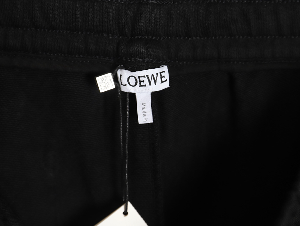L0ew* colorblock webbing logo embroidered shorts