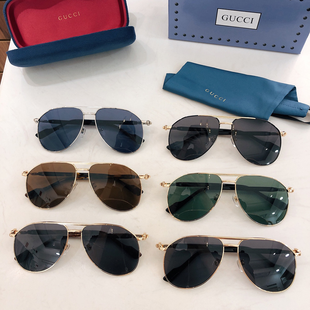 G*u*i aviator frame sunglasses 706707