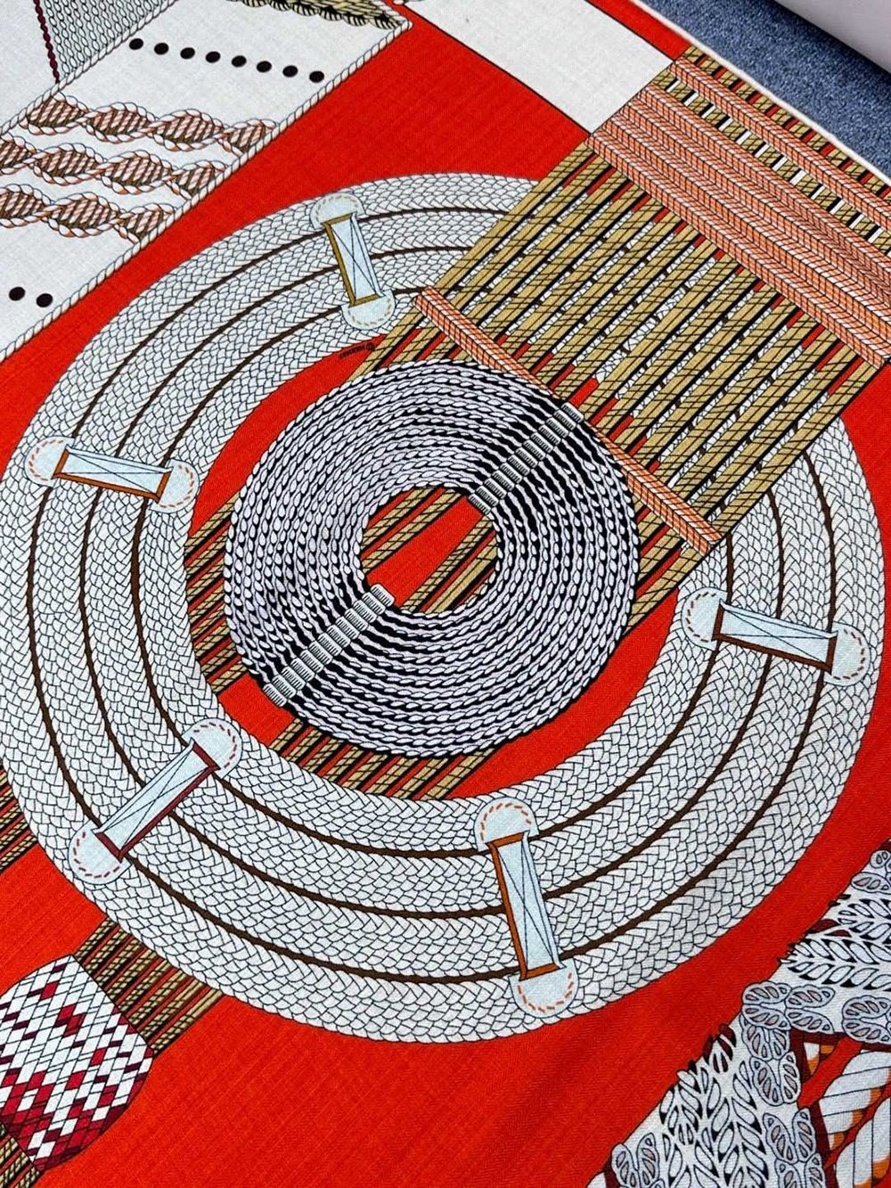 Hermès Dressage Tressage 140 Scarf 140*140cm