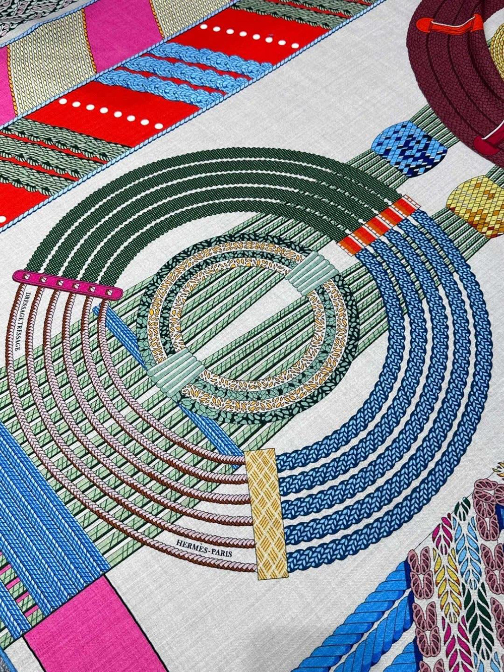 Hermès Dressage Tressage 140 Scarf 140*140cm