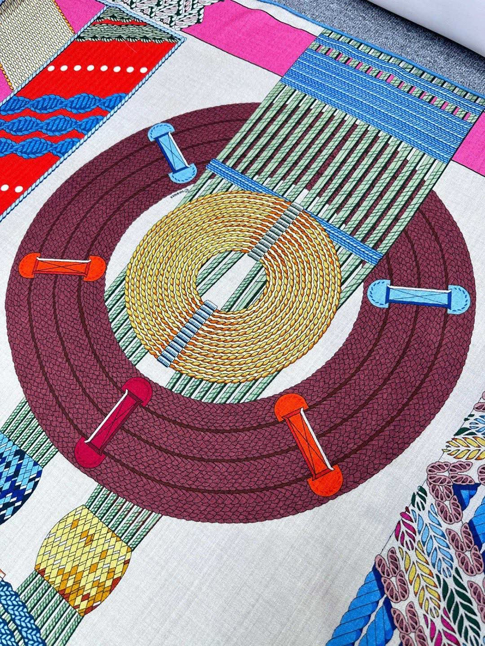 Hermès Dressage Tressage 140 Scarf 140*140cm