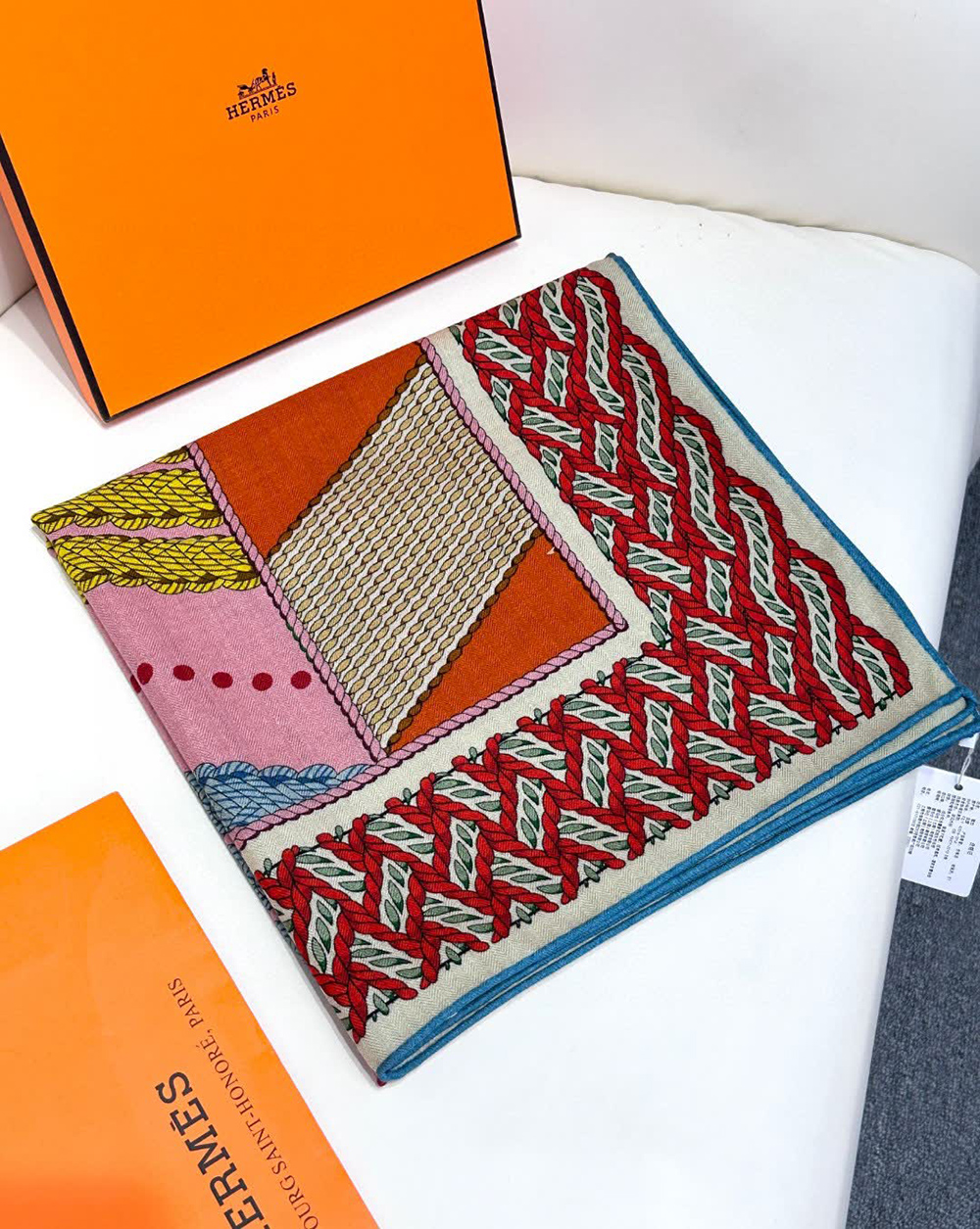 Hermès Dressage Tressage 140 Scarf 140*140cm
