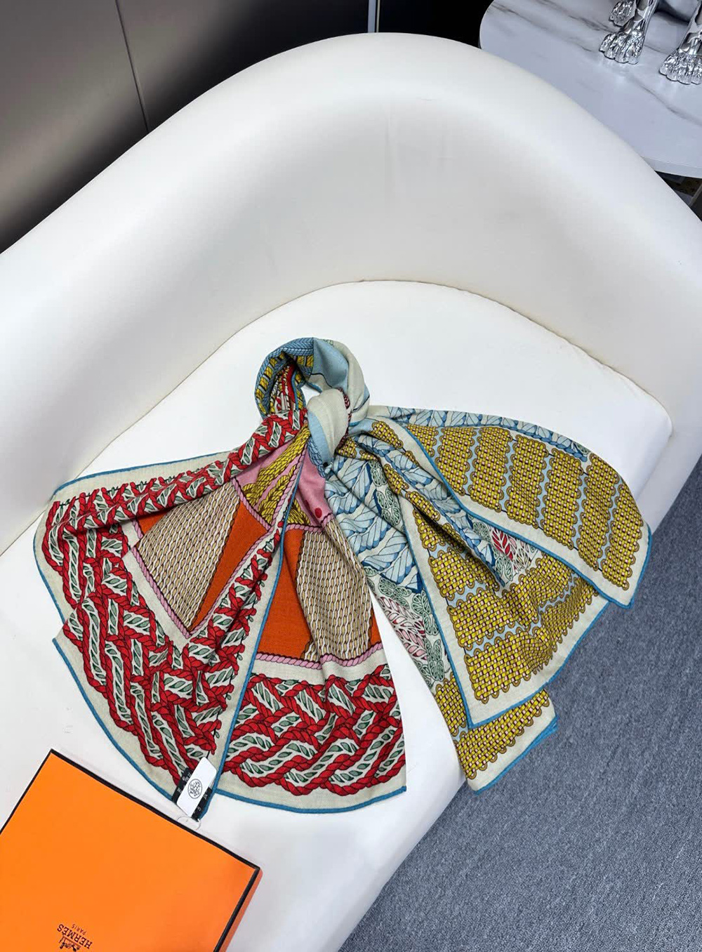 Hermès Dressage Tressage 140 Scarf 140*140cm