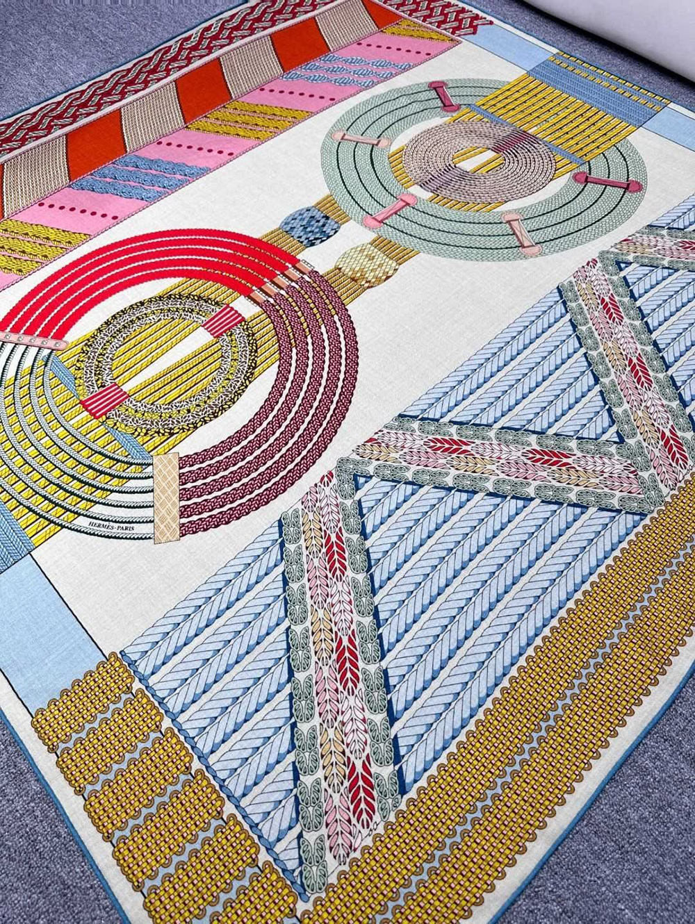 Hermès Dressage Tressage 140 Scarf 140*140cm