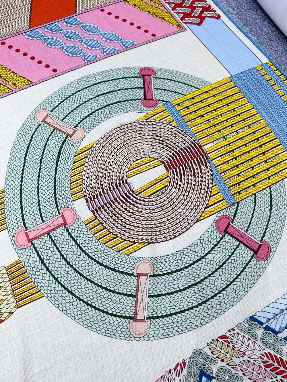 Hermès Dressage Tressage 140 Scarf 140*140cm