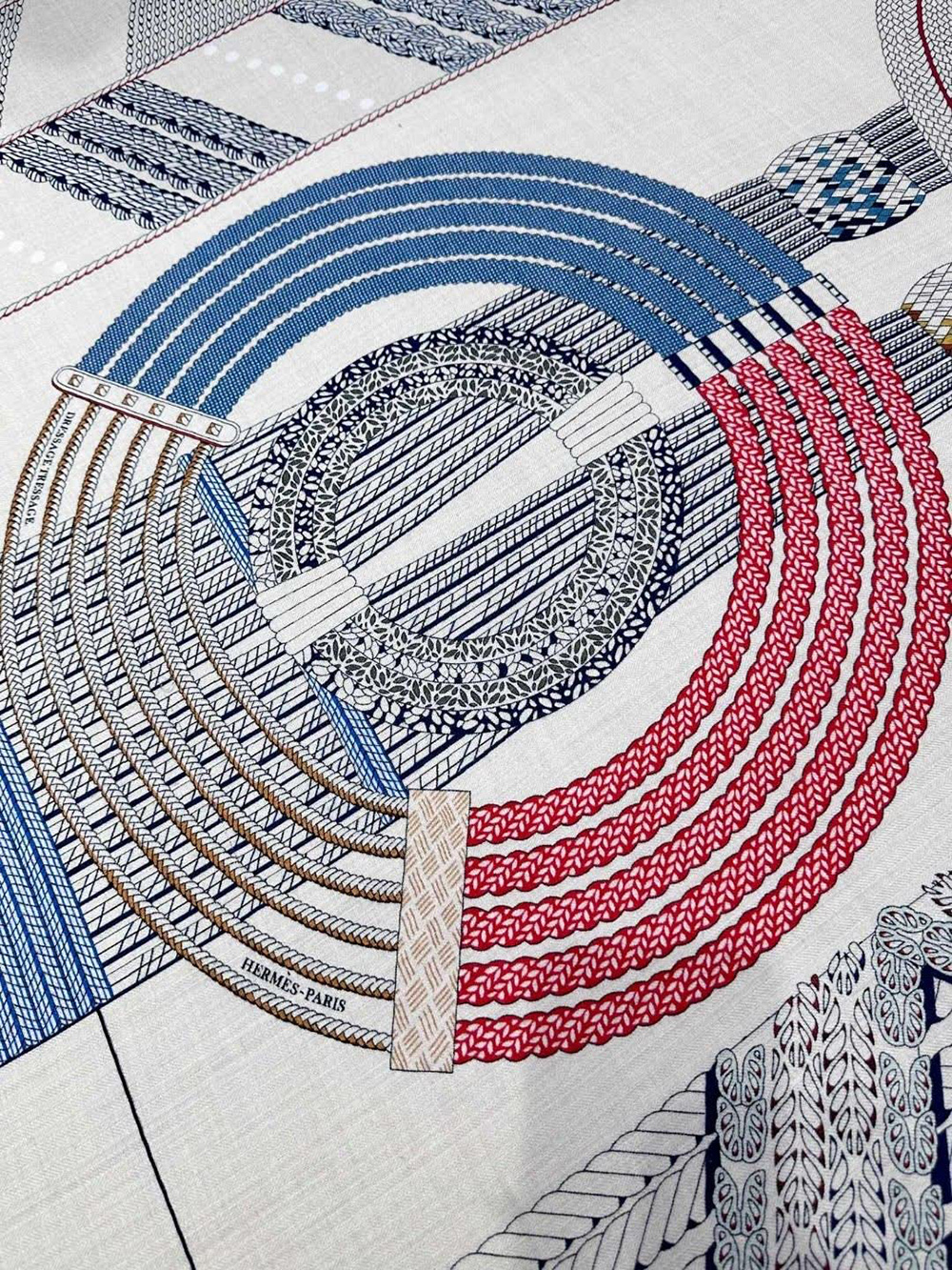 Hermès Dressage Tressage 140 Scarf 140*140cm