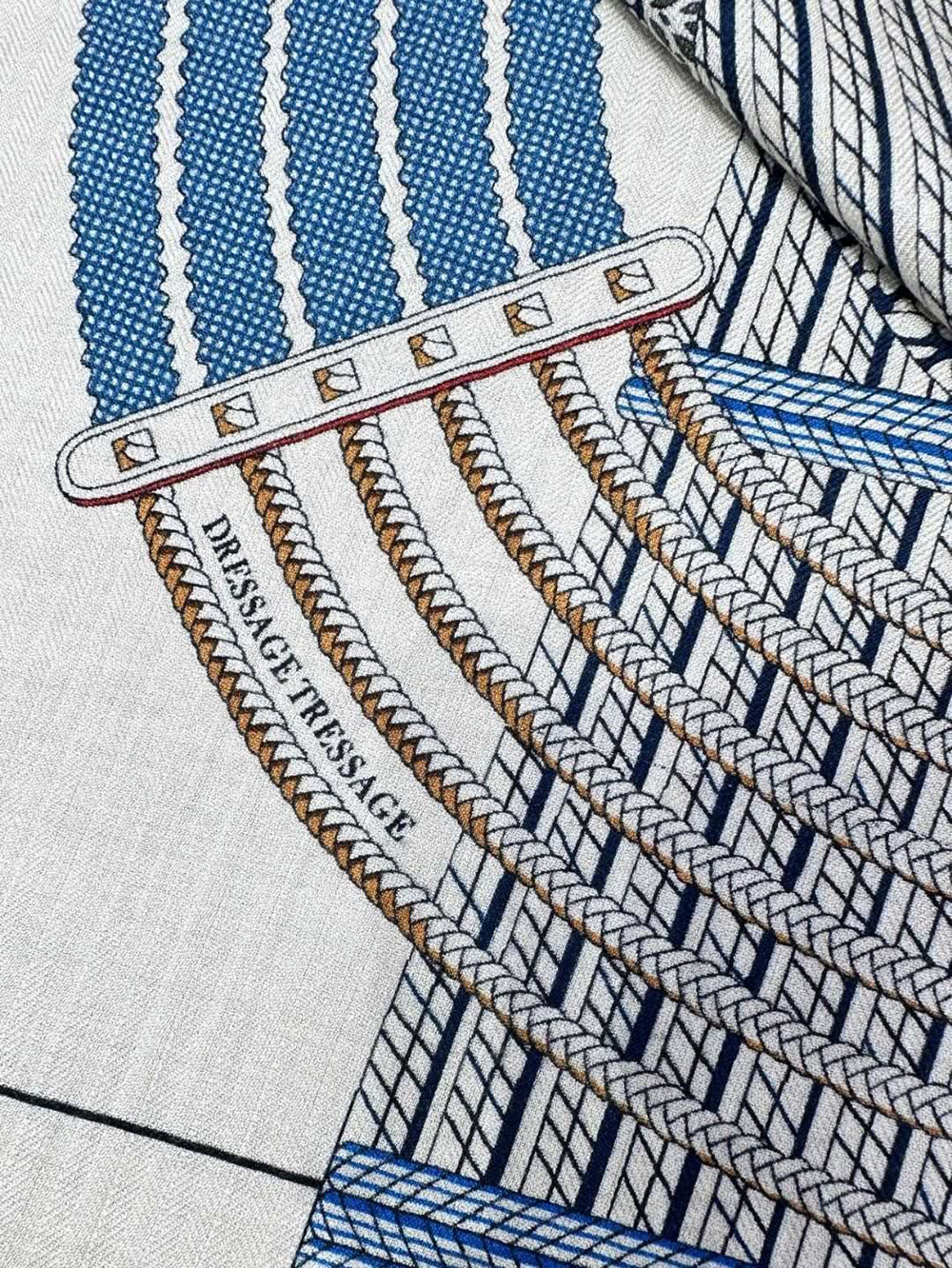 Hermès Dressage Tressage 140 Scarf 140*140cm