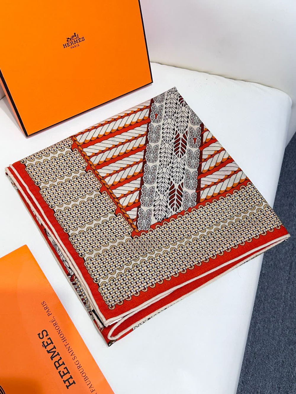 Hermès Dressage Tressage 140 Scarf 140*140cm