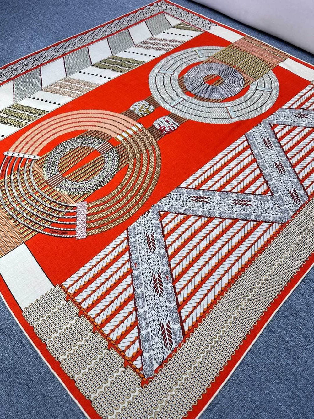 Hermès Dressage Tressage 140 Scarf 140*140cm