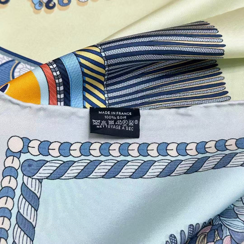 hermès epaulettes de gala double F**e scarf 90*90cm