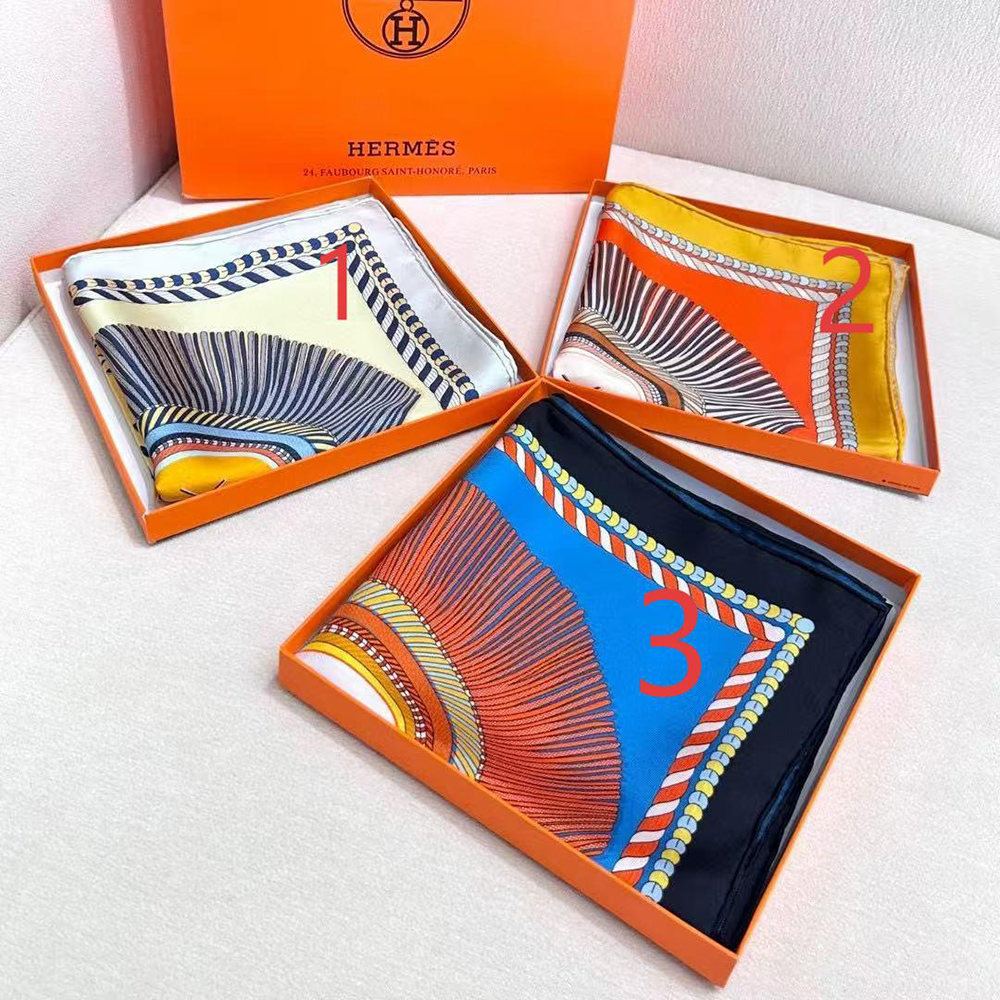 hermès epaulettes de gala double F**e scarf 90*90cm