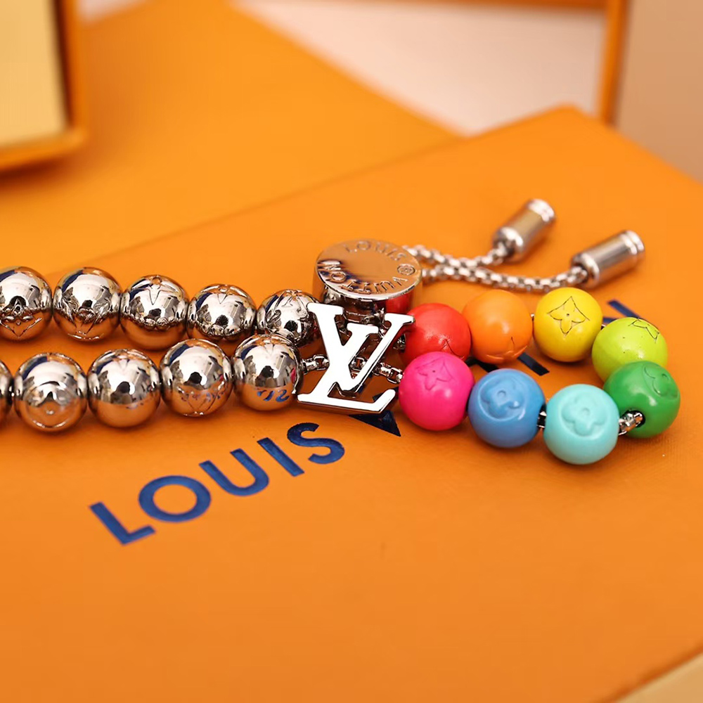 l0*is V*t0n monogram beads bracelet m00512