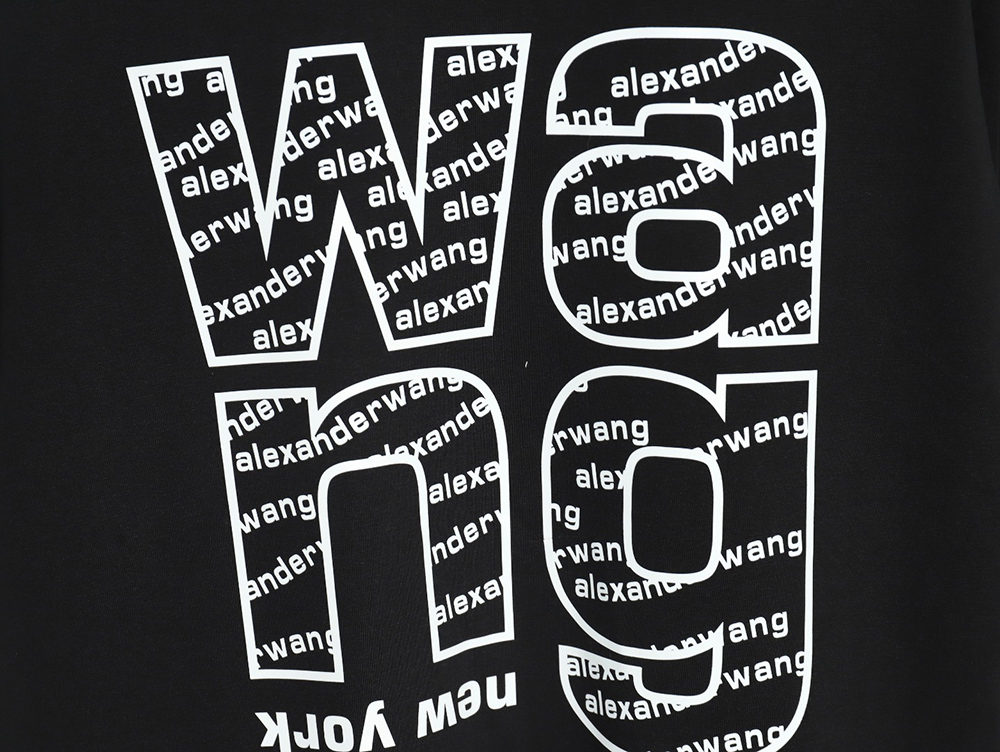 Alexander Wang all over printed lettering short sleeve T-shirt