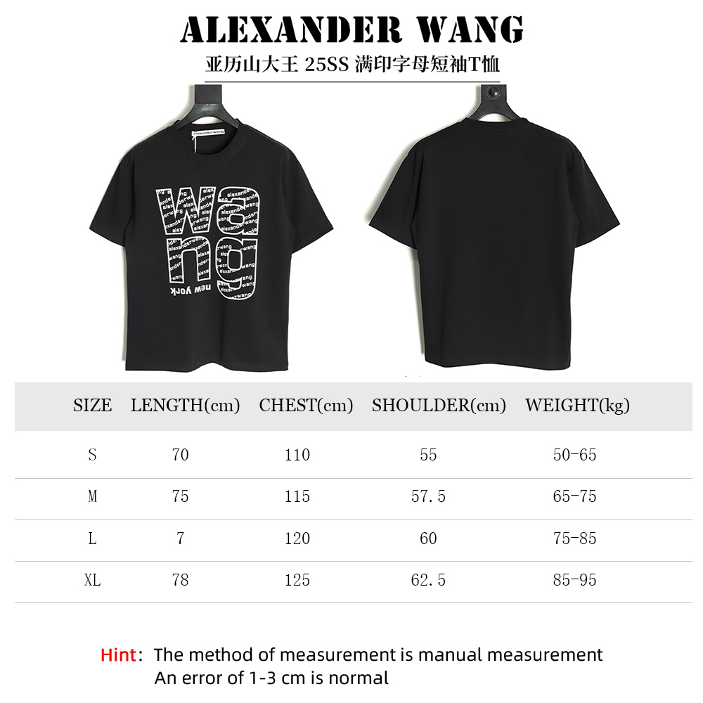 Alexander Wang all over printed lettering short sleeve T-shirt
