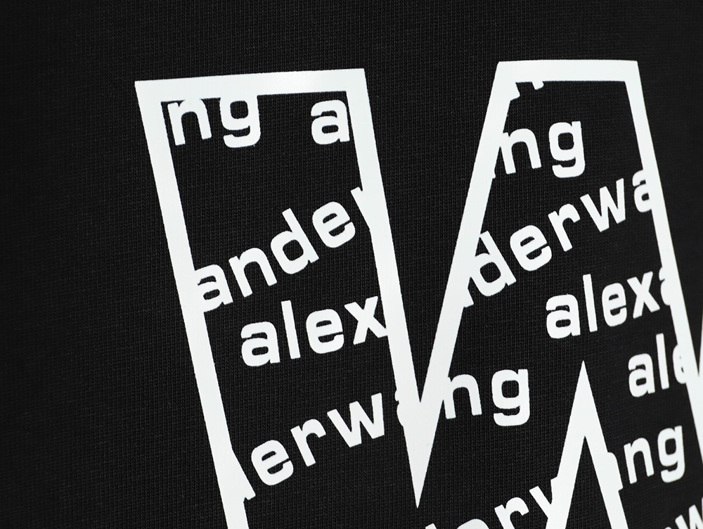 Alexander Wang all over printed lettering short sleeve T-shirt