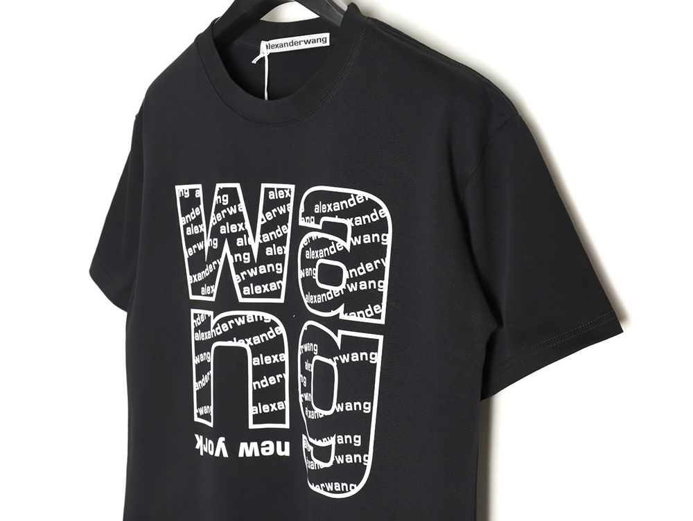 Alexander Wang all over printed lettering short sleeve T-shirt
