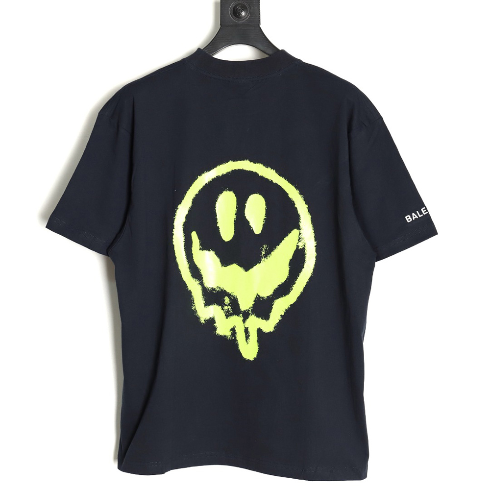 Ba*len*cia*ga dissolving smiley alien short sleeve