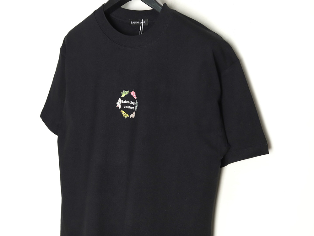 Ba*len*cia*ga daddy shoes lettering print short sleeve t-shirt