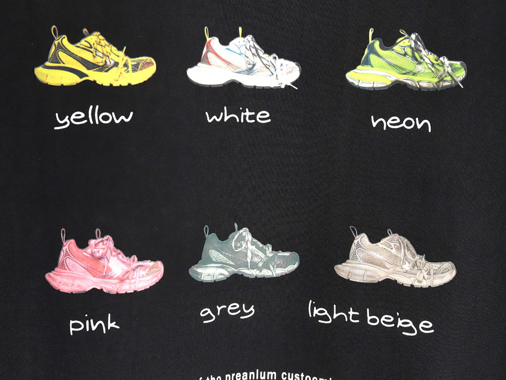 Ba*len*cia*ga daddy shoes lettering print short sleeve t-shirt