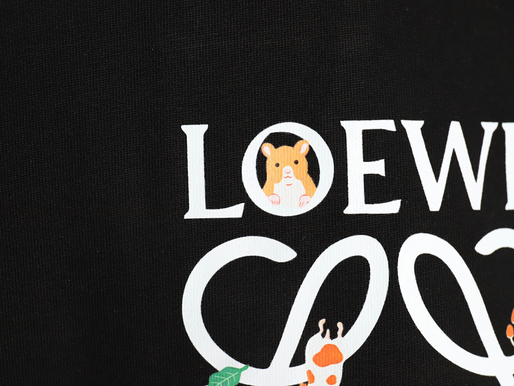 L0ew* chest printed logo short sleeves