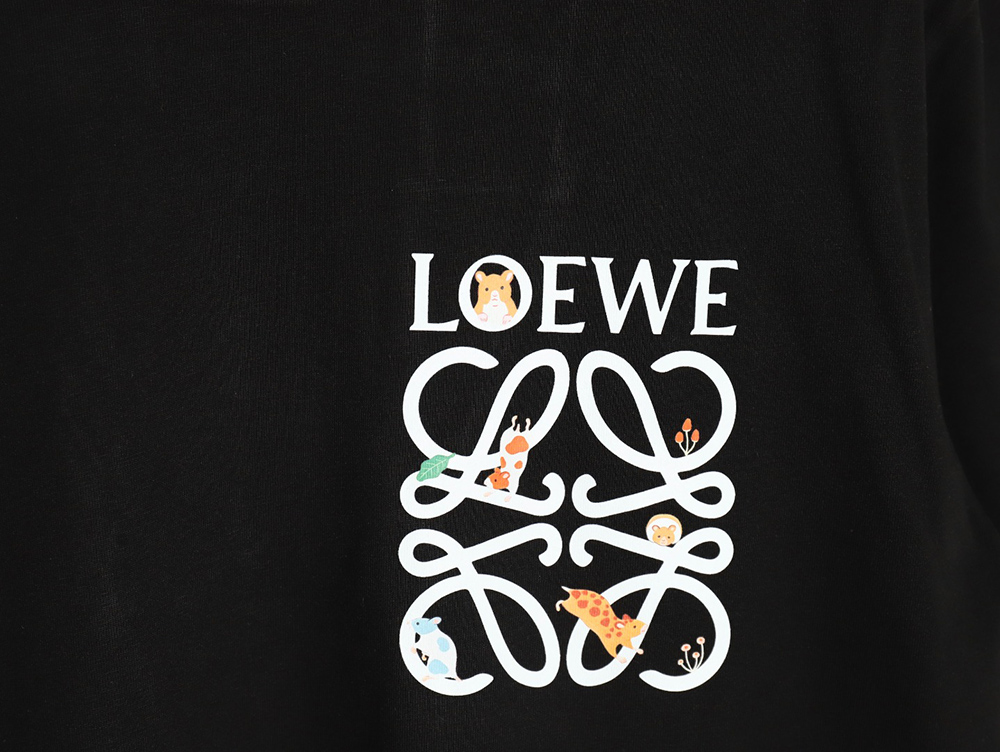 L0ew* chest printed logo short sleeves