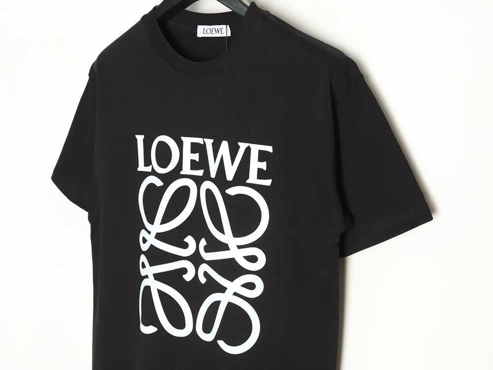 L0ew* four-leaf clover print short-sleeved t-shirt