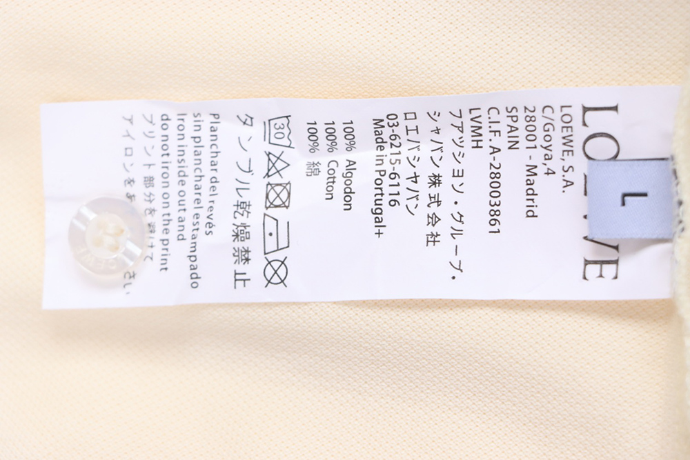 L0ew* pocket colorful embroidery polo short sleeve