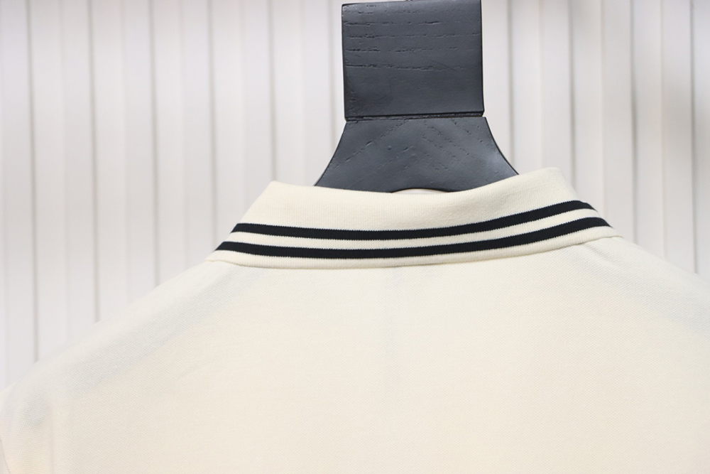 L0ew* pocket colorful embroidery polo short sleeve