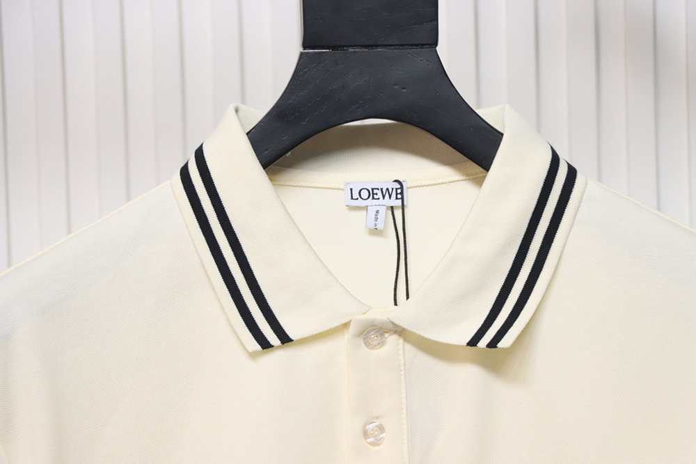 L0ew* pocket colorful embroidery polo short sleeve