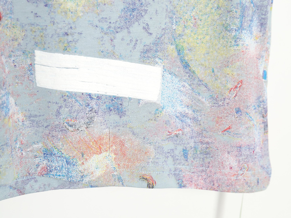 Off-White Starry Sky Fireworks Ink Arrow Short Sleeve T-shirt