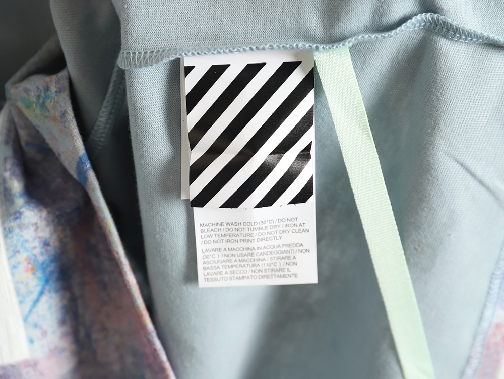 Off-White Starry Sky Fireworks Ink Arrow Short Sleeve T-shirt