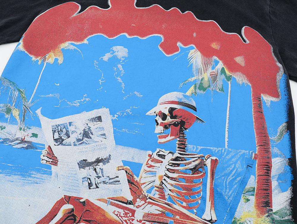 God speed Skull Retro T-Shirt