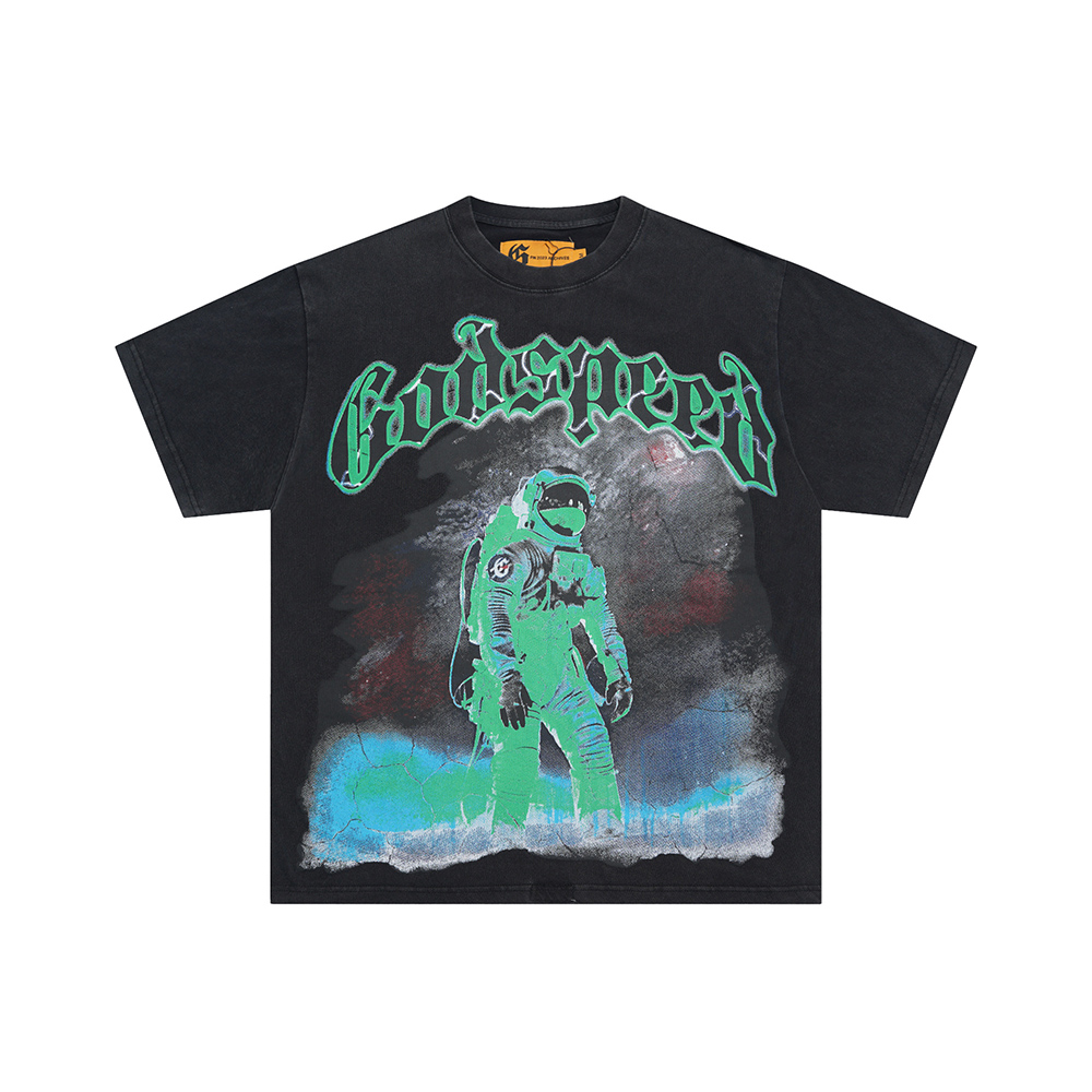 God Speed Space Walk Washed T-Shirt